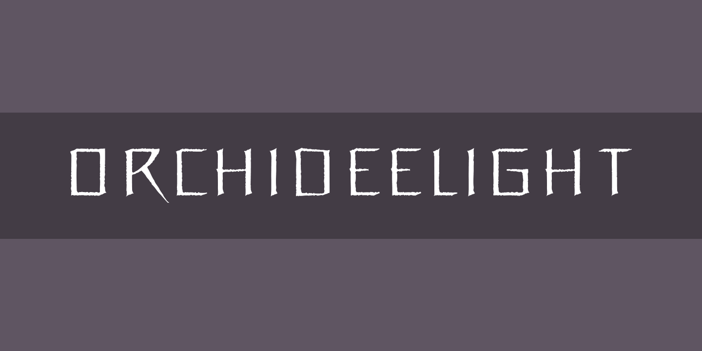 Orchidee Font preview